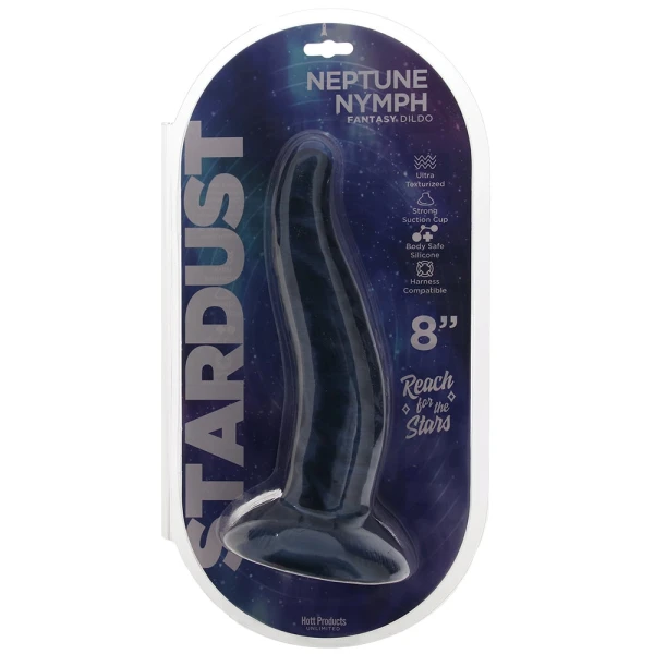 Stardust Neptune Nymph 8" Silicone Suction Cup Dildo - Purple