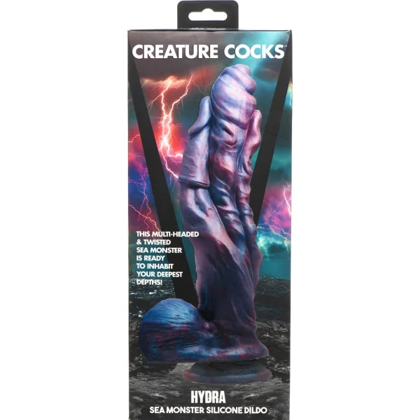 Hydra Sea Monster 10" Silicone Suction Cup Dildo With Balls By Creature Cocks