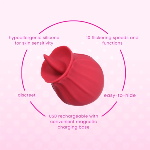 FREE Bhava Rechargeable Flickering Tongue Rose in Red - Add To Cart — image 4 of 23