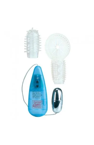 Elite 5X 5 Function Vibro Ring Tickler Blue