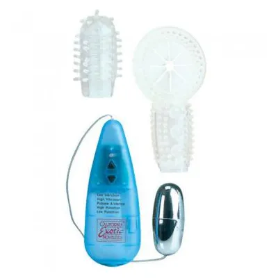Elite 5X 5 Function Vibro Ring Tickler Blue