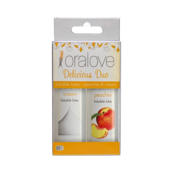Oralove Delicious Duo Lickable Lubes Peaches and Cream