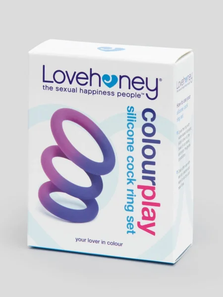 Lovehoney Colorplay Color-Changing Silicone Cock Ring Set (3 Count)