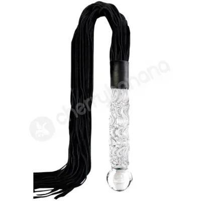 Icicles 38 Glass Leather Flogger
