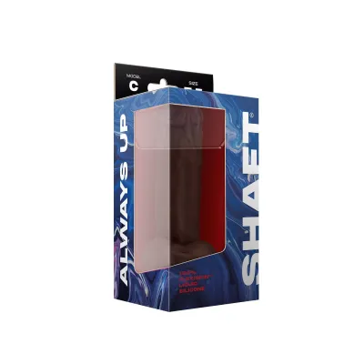 Shaft Model C 7 5 Inch Liquid Silicone Dong With Balls Mahogany