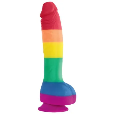 Colours Pride Edition 8 Inch Rainbow Dong Rainbow 8 Inch