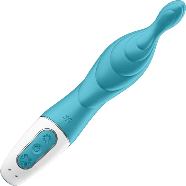 Satisfyer A-Mazing 2 Rechargeable Waterproof 12-Function A-Spot Vibrator - Turquoise