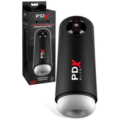 PDX Moto Milker 9 8 Thrusting Vibrating Masturbator