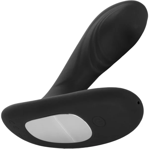 Eclipse Tapered Roller Ball Probe Silicone Vibrating Anal Probe by CalExotics - Black