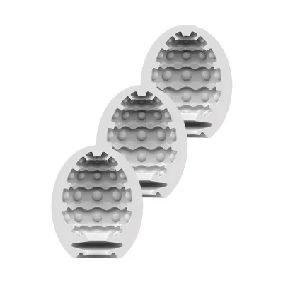 Satisfyer Masturbator Eggs 3 Piece Set Bubble