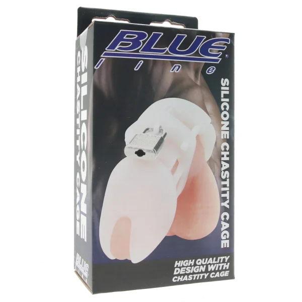 Blue Line Silicone Chastity Cage — image 5 of 13