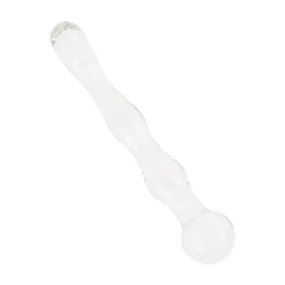 Lucent Rippled Glass Massager