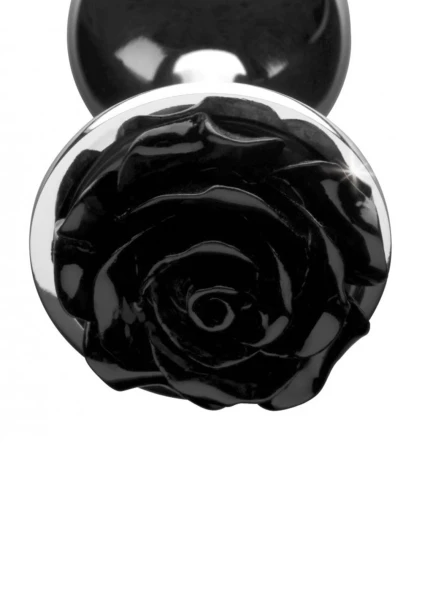 Black Rose Anal Plug - Small