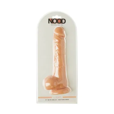 Nood 8 Inch Realskin Dildo Flesh 8 Inch