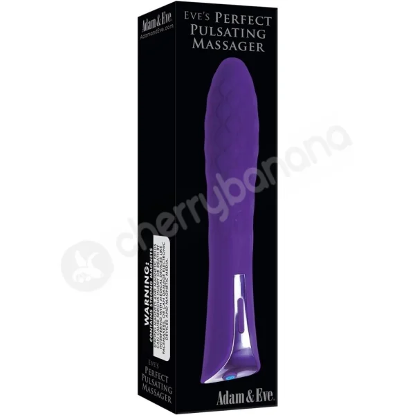 Adam & Eve Eve's Perfect Pulsating Purple Massager Vibrator
