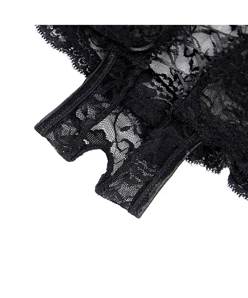 Lovely lace crotchless panty queen size