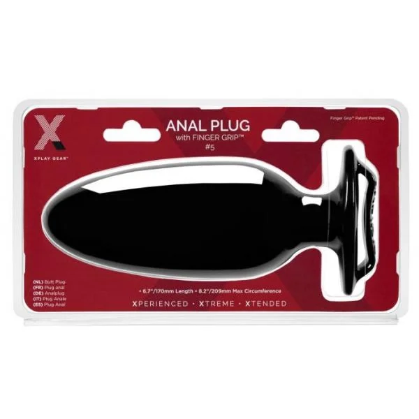 Xplay Finger Grip Plug #5 L 7 Insertable & 8.5" Circum "
