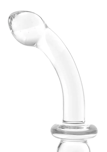 Glas 8" Ribbed G-Spot Glass Dildo