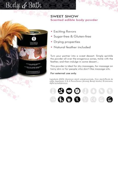 Sweet Snow Body Powder 8oz/227g