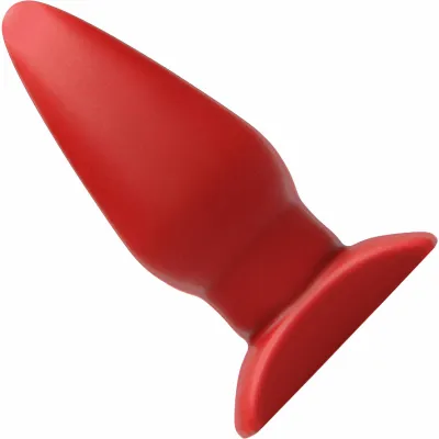 Ringo Silicone Butt Plug By Tantus Crimson