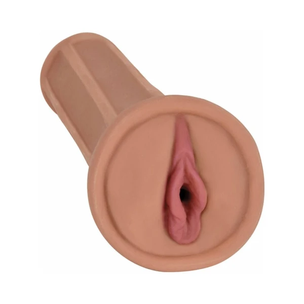 Mistress Bioskin Vibrating Stroker With Pubic Bone 1 Speed Bullet Lexi Latte — image 7 of 9