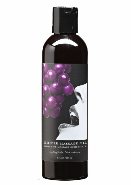 Grape Edible Massage Oil - 8oz / 237ml - Massage Oil For Couples