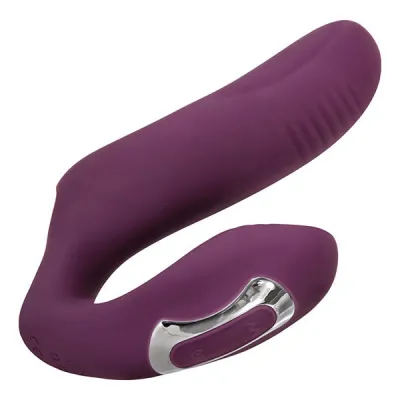 Evolved Helping Hand Purple USB Rechargeable Dual Stimulation Finger Vibrator
