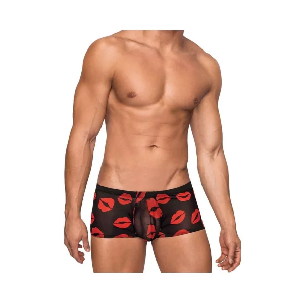 Male Power Kiss Me Mini Short Sheer Lips Large — image 12 of 12