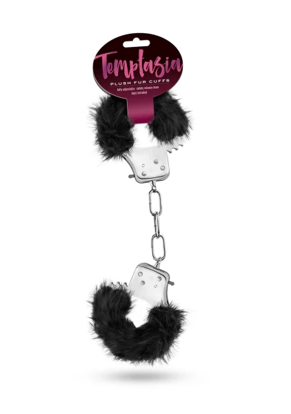 Temptasia - Plush Fur Cuffs - Burgundy