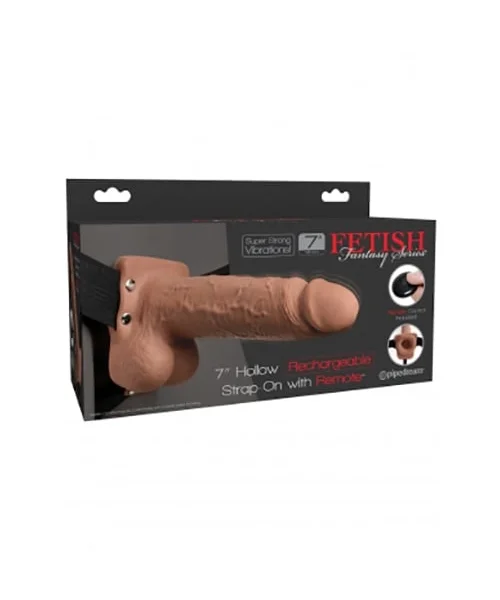 Fetish Fantasy 7 Inch Hollow Rechargeable Strap-On with Remote — image 9 of 10
