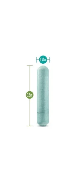 Gaia Eco Bullet Biodegradable & Recyclable Mini Vibrator By Blush Novelties - Aqua — image 12 of 13