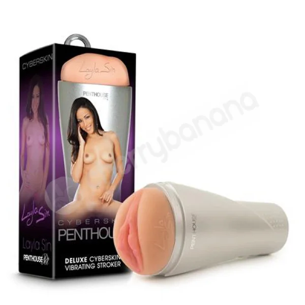 Penthouse Deluxe Vibrating Cyberskin Stroker - Layla Sin
