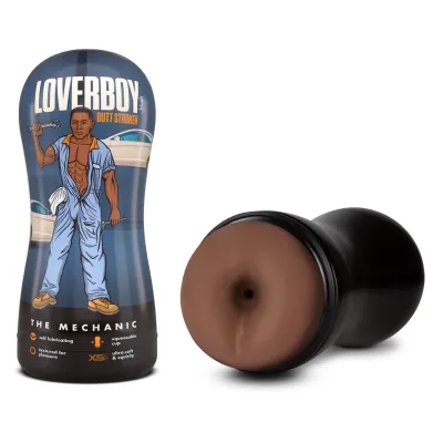 Loverboy the Mechanic Self Lubricating Stroker Brown
