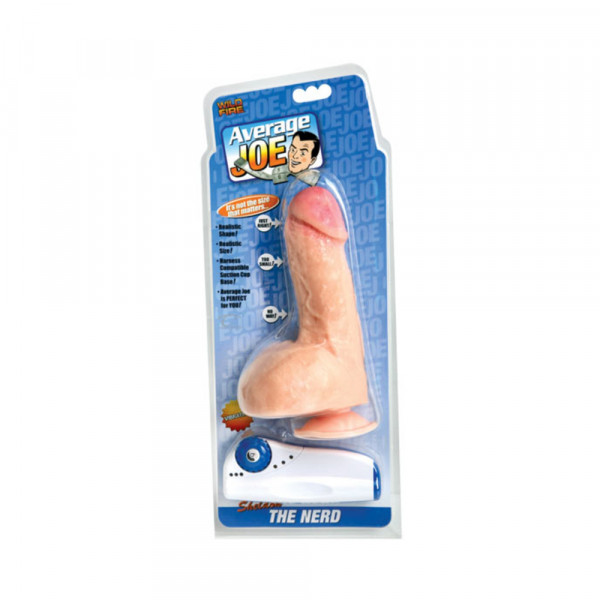 Average Joe The Nerd Sheldon Vibrating Dildo Beige