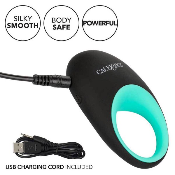Link Up Pinnacle Silicone Vibrating Cock Ring | Rechargeable 10 Speed Gyrating Couples Toy