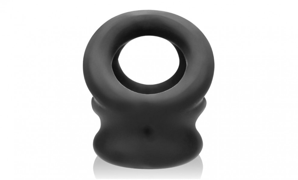 Oxballs Tri-Squeeze Ball-Stretcher & Cock Cage | Black Ice
