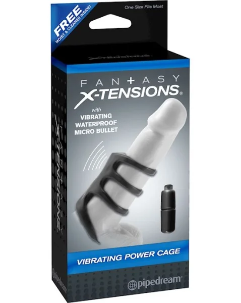 Fantasy X-tensions Vibrating Power Cage - Black