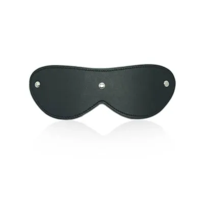 Basic Leather Blindfold Black