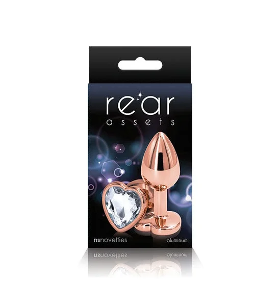 Rear Assets Rose Gold + Gem Heart Anal Plug by NS — image 6 of 8