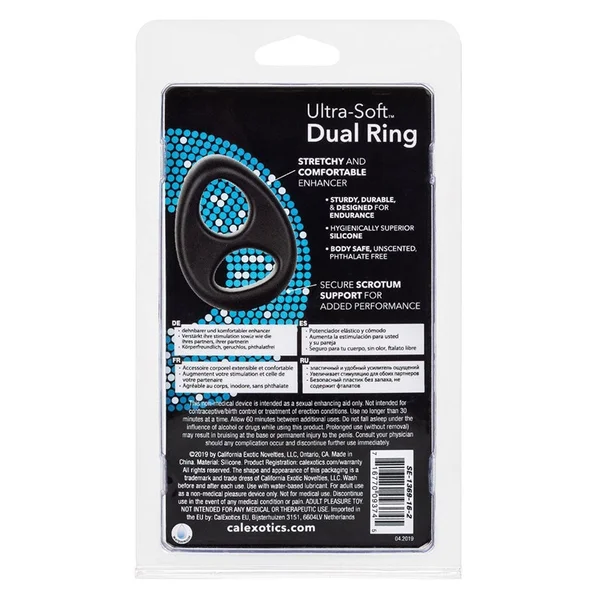 Ultra Soft Tear Drop Silicone Dual Cock & Ball Ring by Cal Exotics — image 10 of 10
