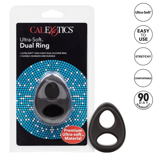 Ultra Soft Tear Drop Silicone Dual Cock & Ball Ring by Cal Exotics — image 8 of 10