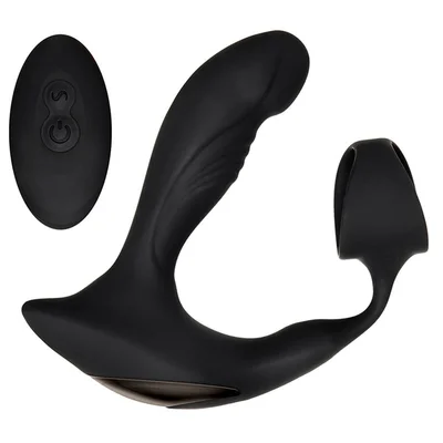 Strapped Tapped Heating Vibrating Silicone Cock Ring Prostate Massager by Zero Tolerance