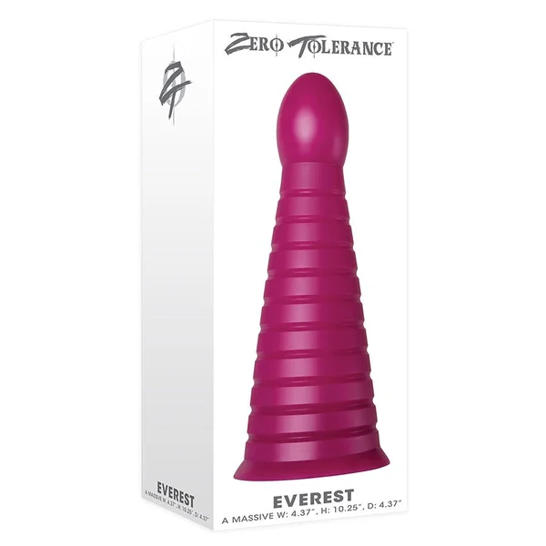 Everest 10 Inch Oversized Purple Butt Plug by Zero Tolerance — image 6 of 6