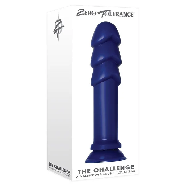 The Challenge 11 Inch Oversized Blue Anal Probe Plug by Zero Tolerance — image 4 of 5