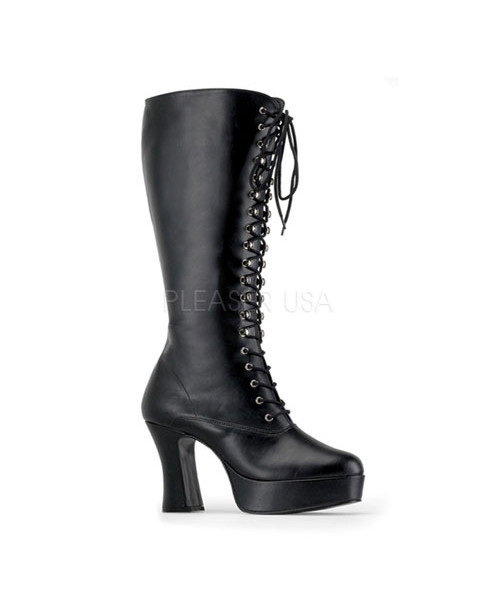 EXOTICA-2020 - 4" Heel Platform Lace Up Boot, Chunky Heel — image 9 of 16