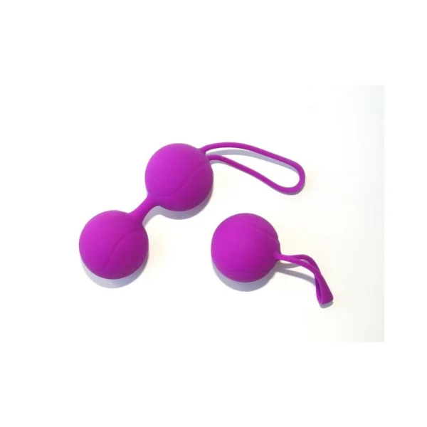Shibari Pleasure Balls Set Of Two 1 Double Ball 1 Single Ball Purple — image 12 of 19