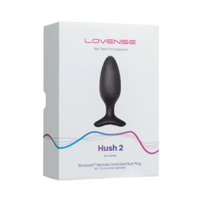 Lovense Hush 2 Bluetooth Remote controlled Vibrating Butt Plug M 1 75 In