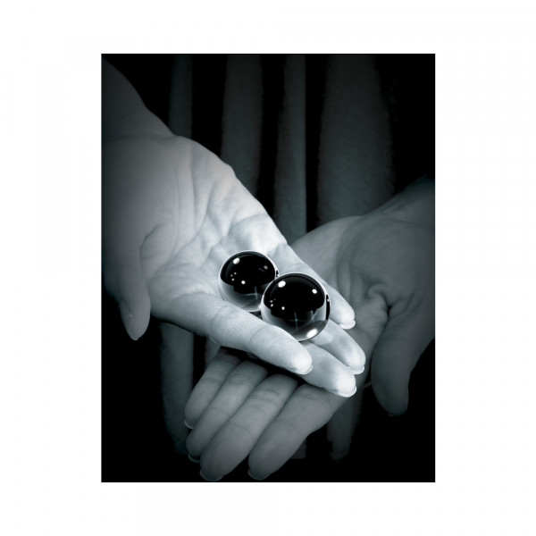 Fetish Fantasy Black Glass Ben-Wa Balls Medium