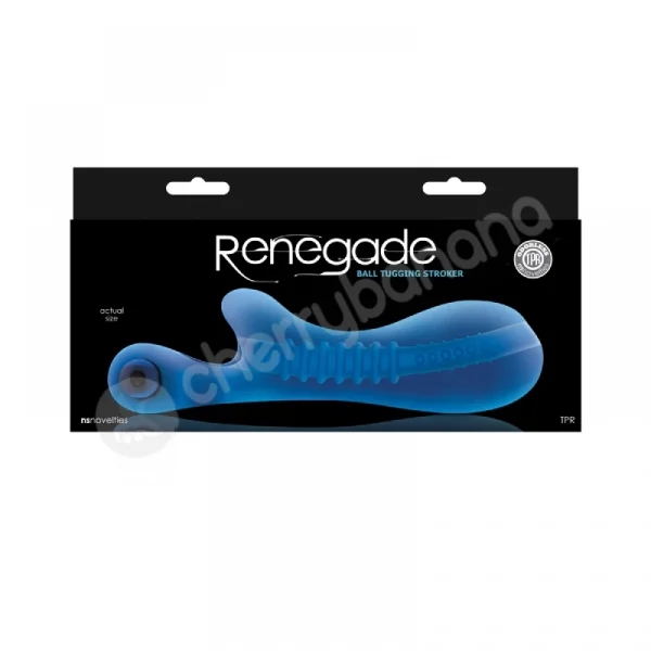 Renegade Blue Ball Tugging Stroker