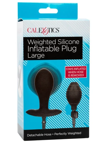Weighted Silicone Inflatable Plug, Large